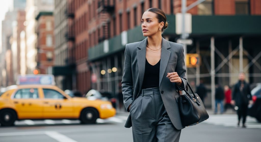 How to Style a Perfect Slicked-Back Bun for New York City Street Fashion